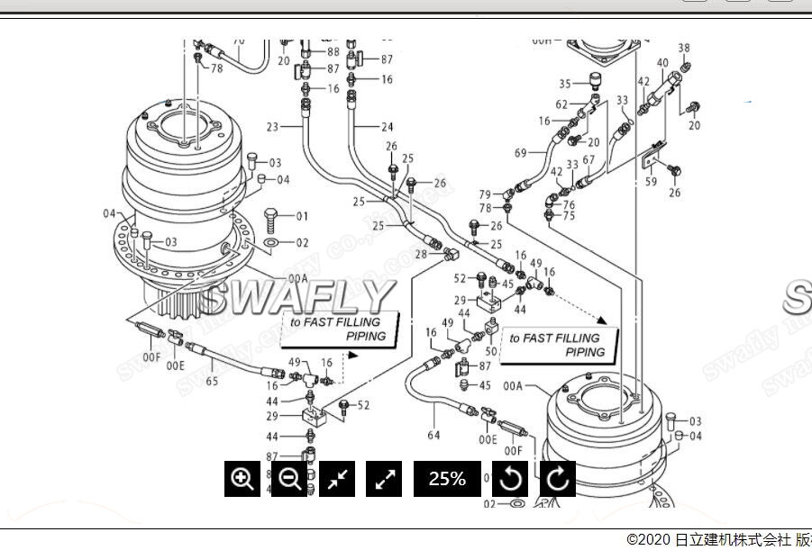 Gearbox Ayun Hitachi EX2500 9211624