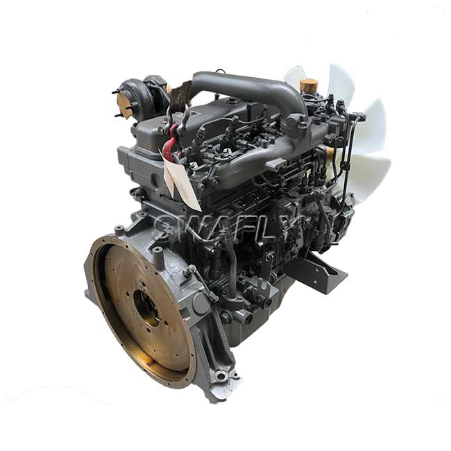 Isuzu 4 Cylinder 4BG1T Rakitan Mesin Lengkap untuk Hitachi ZX120